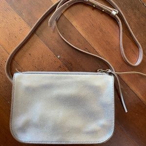 Madewell gold leather crossbody